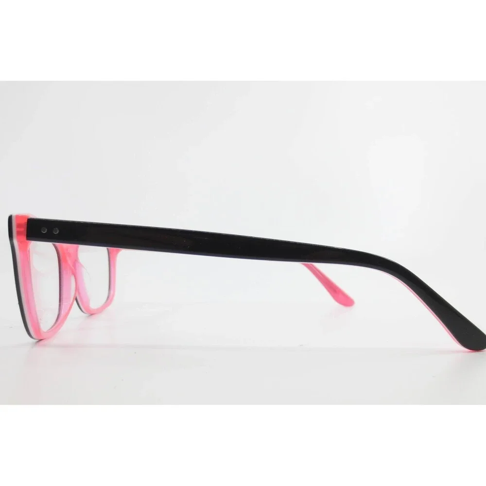 Chelsea Morgan CM 7007 BK/PK Black Pink Rectangular Eyeglass Frames 52-16-140